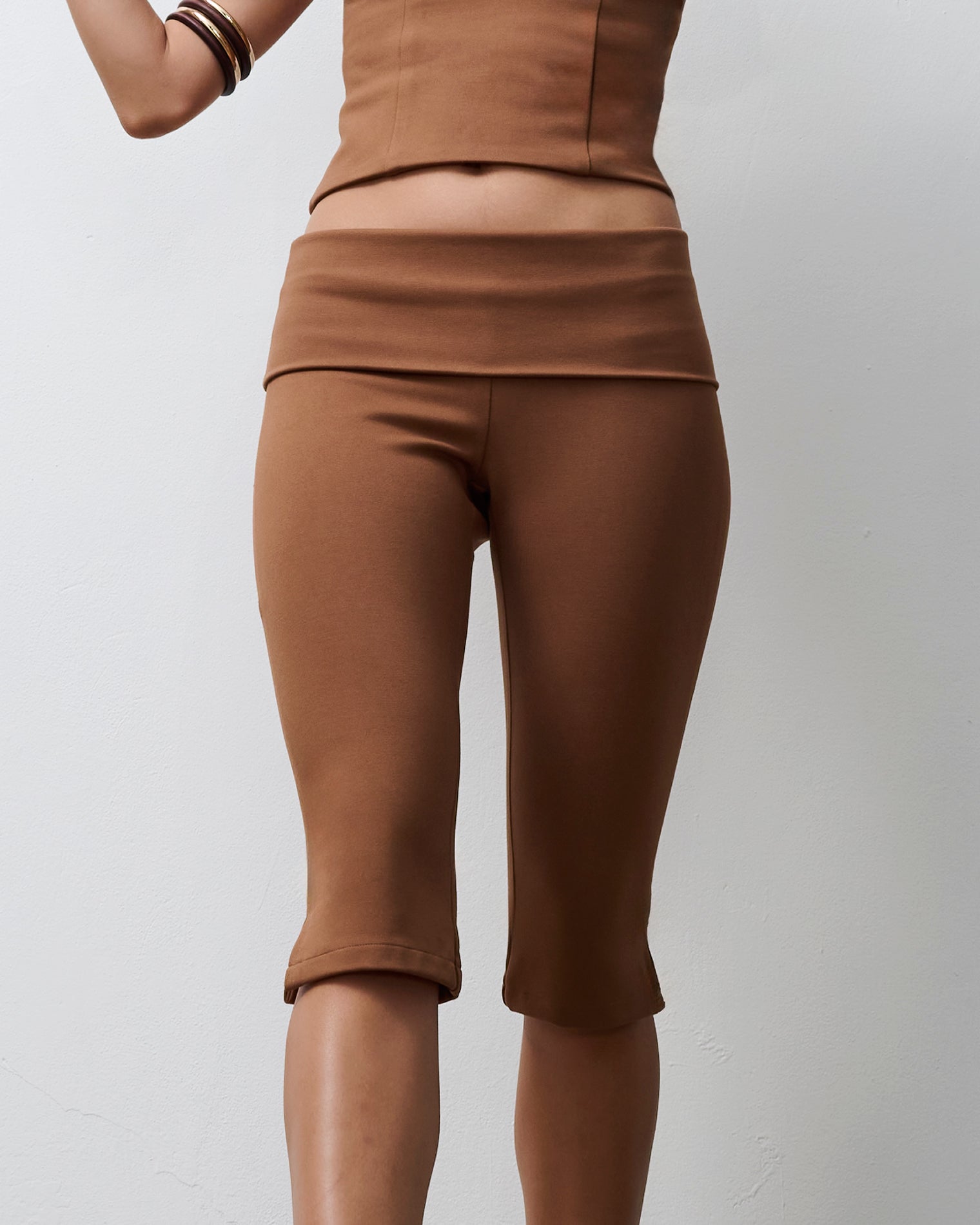 Lex Capri Pants - Camel L / Brown, image size:1520x1900