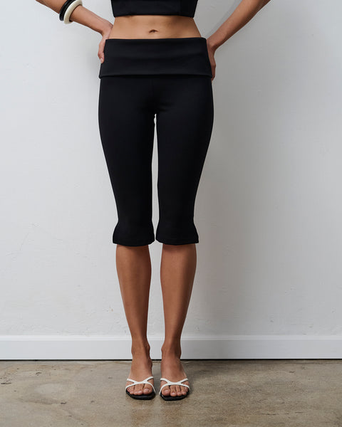 Lex Capri Pants in Black – High Waist Sculpted Fit | Selvi