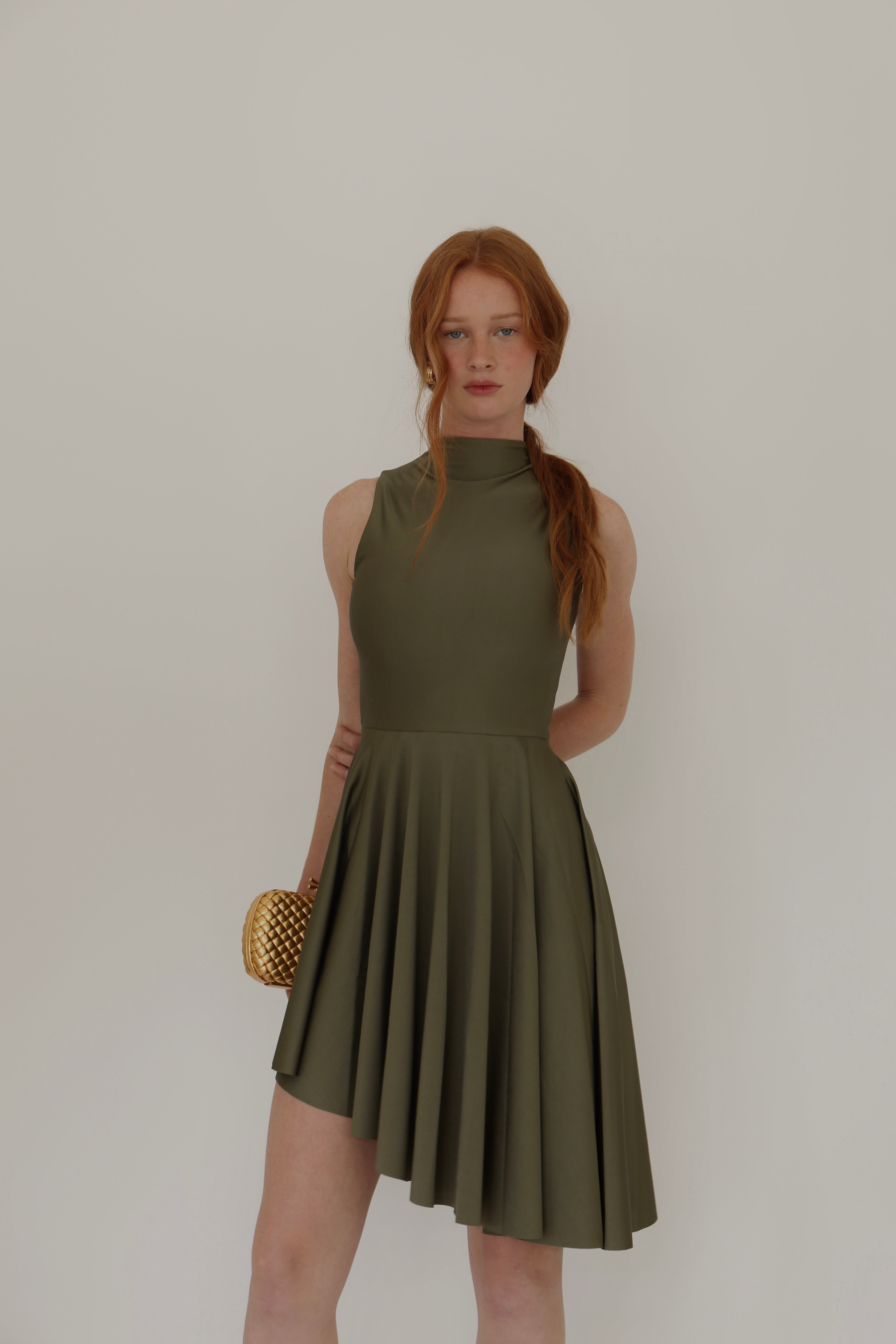 Mini Dylan Dress - Olive